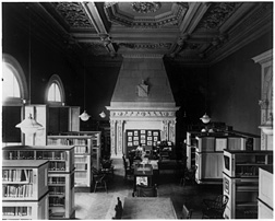 An old photo of the National Geographic Society Library