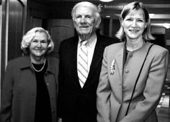 Debora Cheney, right, with Ellen and Larry Foster.