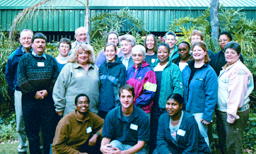 The WLP Inform the World 2000 volunteers take time for a group shot in Pretoria, South Africa.