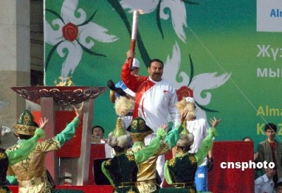 Kazakhstan weightlifter Anatoly Khrapaty pictured in action