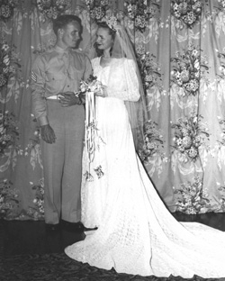Wartime wedding portrait