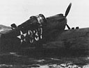 Riddled by machine-gun fire, this was one of 12 P-40s assigned to Wheeler's 44th Pursuit Squadron