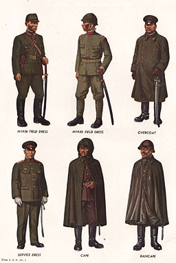 PLATE I.--ARMY UNIFORMS: OFFICERS-