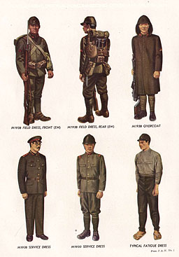 PLATE II.--ARMY UNIFORMS: NONCOMMISSIONED OFFICERS AND ENLISTED MEN
