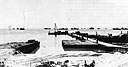 Pontoon Pier at Katchin Hanto, Okinawa, May 12, 1945