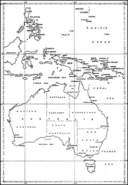 Map: Southwest Pacific Area