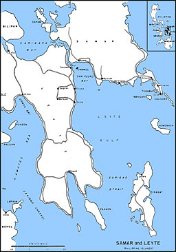 Map: Samar and Leyte