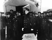 Photo # 80-G-218856:  USS Mason's commissioning ceremonies, 20 March 1944