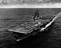 Photo # 80-G-278827:  USS Shangri-La underway in the Pacific, August 1946