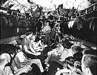 Photo # 80-G-49458:  Church service in USS Bullhead's after torpedo room, circa Spring 1945.