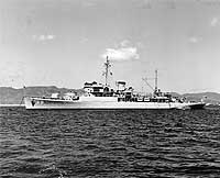 Photo #  80-G-444134:  USS Onslow on 10 June 1952.