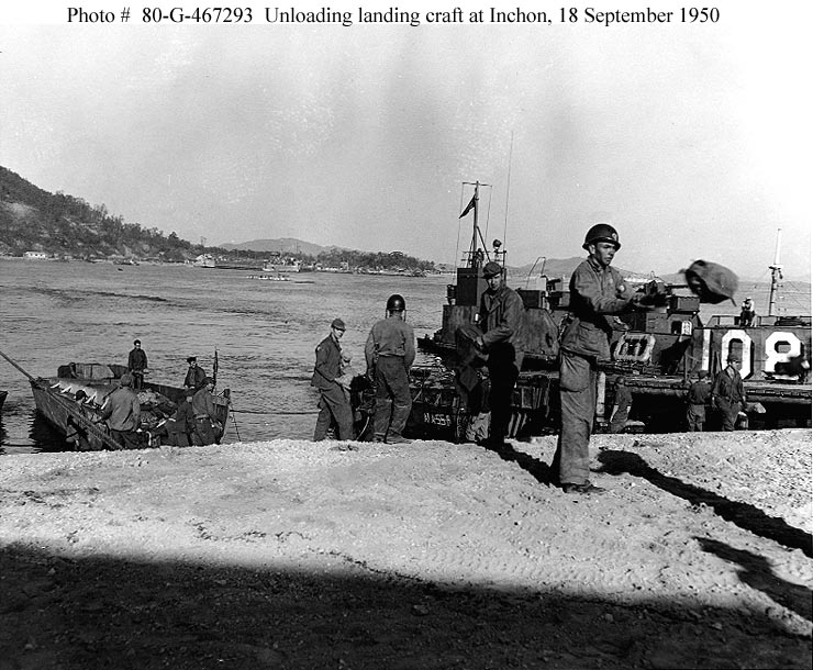 Korean War--Inchon Beachhead Buildup, from 16 September 1950