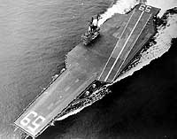 Photo # 80-G-682046:  USS Forrestal running trials, September 1955
