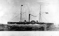 Photo # NH 2014:  USS Pontoosuc -- lithograph by Endicott & Co., circa 1865