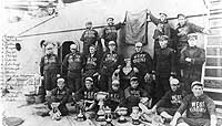 Photo # NH 2775:  USS West Virginia's baseball team, Pacific Fleet champions in 1909, 1910 and 1911.
