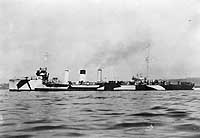 Photo # NH 41807:  USS Terry in 1918, while painted in pattern camouflage