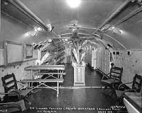 Photo # NH 41848:  Crew's Quarters of USS S-4,looking forward, 25 December , 1919