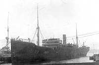 Photo # NH 42415:  S.S. Ticonderoga, later USS Ticonderoga, at Boston, Massachusetts, 27 November 1917