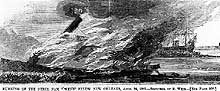 Photo # NH 43135: Burning of CSS Webb, 24 April 1865