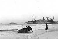 Photo # NH 44759:  USS Northern Pacific stranded off Fire Island, N.Y., after going aground on 1 January 1919