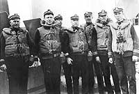 Photo # NH 44760:  Officers on USS Northern Pacific, circa 1918