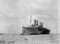 Photo # NH 45743:  USS Mount Vernon at anchor, 25 May 1918