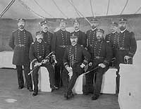 Photo # NH 45980:  Officers of USS Monocacy, probably in early 1897