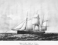 Photo # NH 49812:  Civil War era lithograph of USS Niphon.