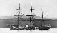 Photo # NH 52526:  HMS Wivern off Plymouth, England, 1865