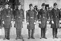 Photo # NH 52770:  LCdr. Lewis Hancock, Jr., with other officers of the airship Shenandoah