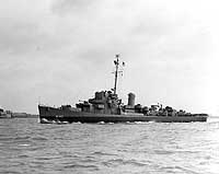 Photo # NH 53909:  USS Fiske in New York Harbor, 20 October 1943