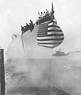 Photo # NH 54688  Launching of USS Delphy, 18 July 1918