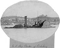 Photo # NH 55218: USS Choctaw off Vicksburg, Mississippi, 1863-65