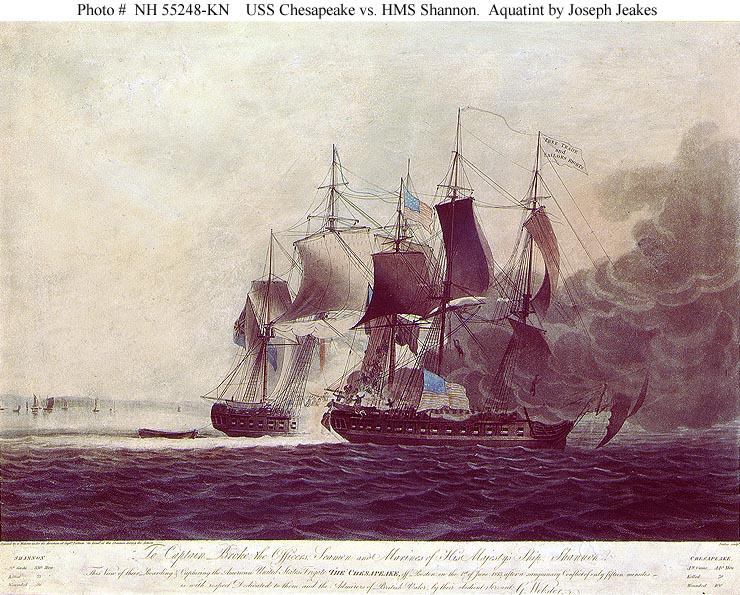 did the us have navy ships in the chesapeake bay during the war of 1812