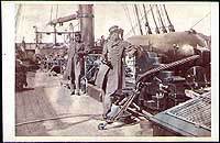 Photo # NH 57256-KN:  Capt. Raphael Semmes on board CSS Alabama, at Capetown, Aug. 1863