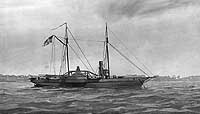 Photo # NH 57839:  USS Hetzel.  Artwork by Clary Ray after a drawing made in March 1862