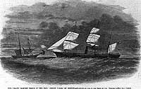 Photo # NH 59346: CSS Sumter captures the brig Joseph Parks, Sept. 1861