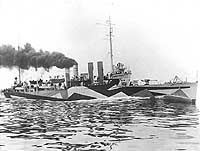 Photo # NH 60479:  USS Colhoun in World War I era camouflage