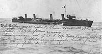 Photo # NH 61544-A:  USS Chauncey coaling at sea off the Canary Islands, circa late 1903 or early 1904