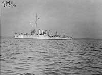 Photo # NH 61889:  USS Hopewell at anchor, 15 November 1919
