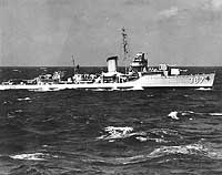 Photo # NH 63134:  USS Blue at sea, February 1939
