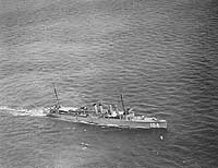 Photo # NH 63482:  USS Crosby underway, circa 1920