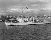 Photo # NH 64528:  USS Elliot off San Diego, California, 17 April 1933