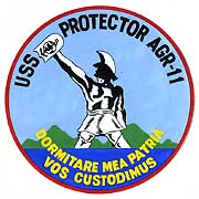 Photo # NH 64705-KN:  Insignia of USS Protector