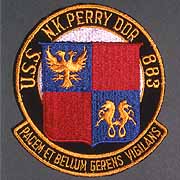 Photo # NH 68086-KN:  USS Newman K. Perry's insignia, as used about 1963