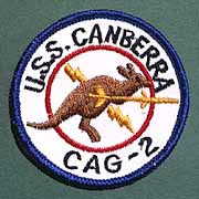 Photo # NH 69548-KN:  Insignia of USS Canberra used in 1958
