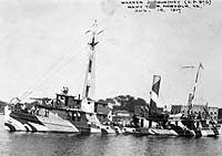 Photo # NH 75516:  USS Warren J. Courtney off the Norfolk Navy Yard, Virginia, 18 August 1917