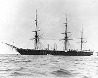 Photo # NH 75981:  HMS Black Prince, photographed circa the 1880s