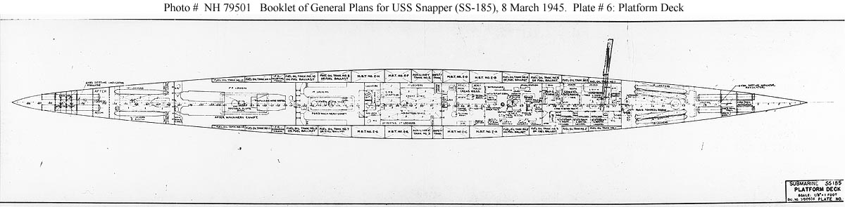 USN Ships--USS Snapper (SS-185) -- Booklet of General Plans