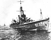 Photo # NH 91189:  USS SC-330 en route across the Atlantic, circa September-October 1918